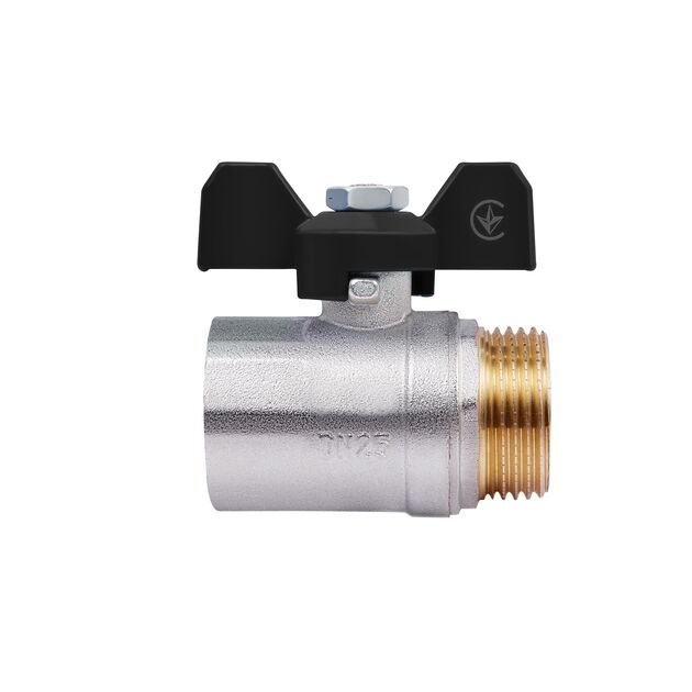 Кран шаровой SD Plus 1" ВН для воды (бабочка) SD607W25, фото , изображение 3 | SNABZHENIE.com.ua Кран шаровой SD Plus 1" ВН для воды (бабочка) SD607W25, фото , изображение 3 | SNABZHENIE.com.ua