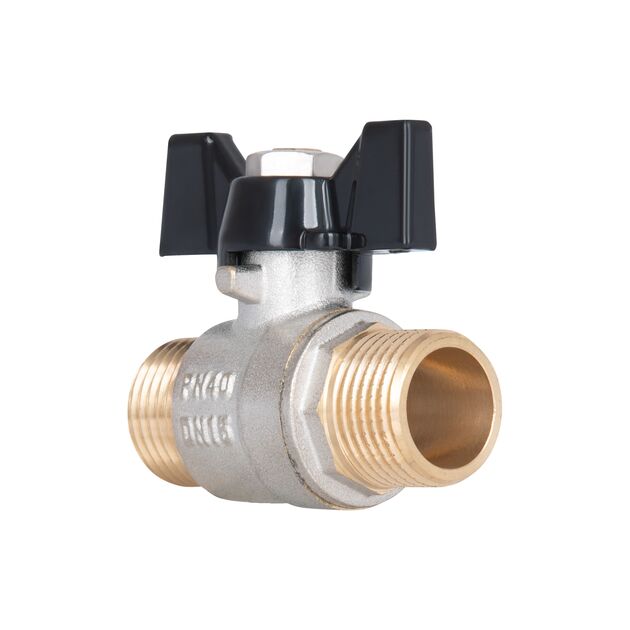 Кран шаровой SD Plus 1/2" НН для воды (бабочка) SD606W15, фото , изображение 3 | SNABZHENIE.com.ua Кран шаровой SD Plus 1/2" НН для воды (бабочка) SD606W15, фото , изображение 3 | SNABZHENIE.com.ua