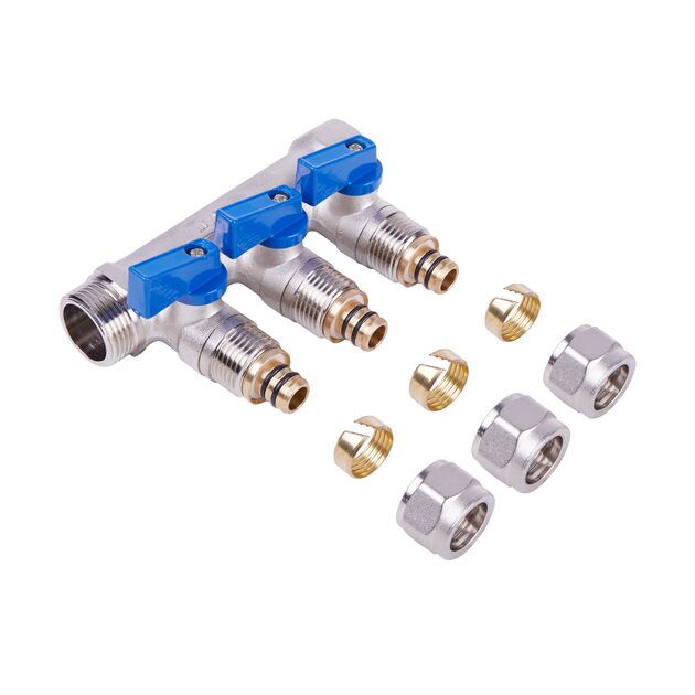 Коллектор SD Plus 3/4" 3 выхода SD231W3, фото , зображення 3 | SNABZHENIE.com.ua Коллектор SD Plus 3/4" 3 выхода SD231W3, фото , зображення 3 | SNABZHENIE.com.ua
