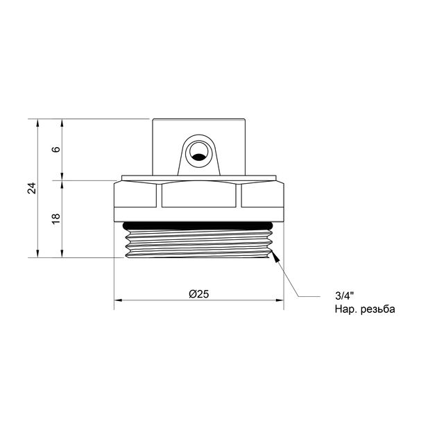 Кран Маевского SD Plus 3/4" SD210W20, фото , изображение 2 | SNABZHENIE.com.ua Кран Маевского SD Plus 3/4" SD210W20, фото , изображение 2 | SNABZHENIE.com.ua