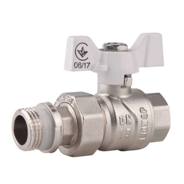 Кран шаровой "Американка" SD Forte 3/4" с антипротечкой прямой SF222W20, фото  | SNABZHENIE.com.ua