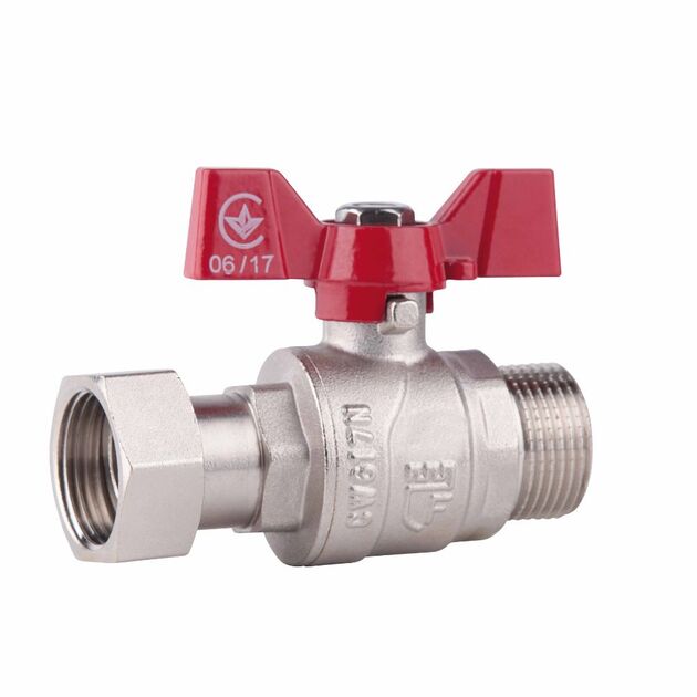 Кран шаровой с накидной гайкой SD Forte 1/2" ВН для воды прямой SF261W15, фото  | SNABZHENIE.com.ua