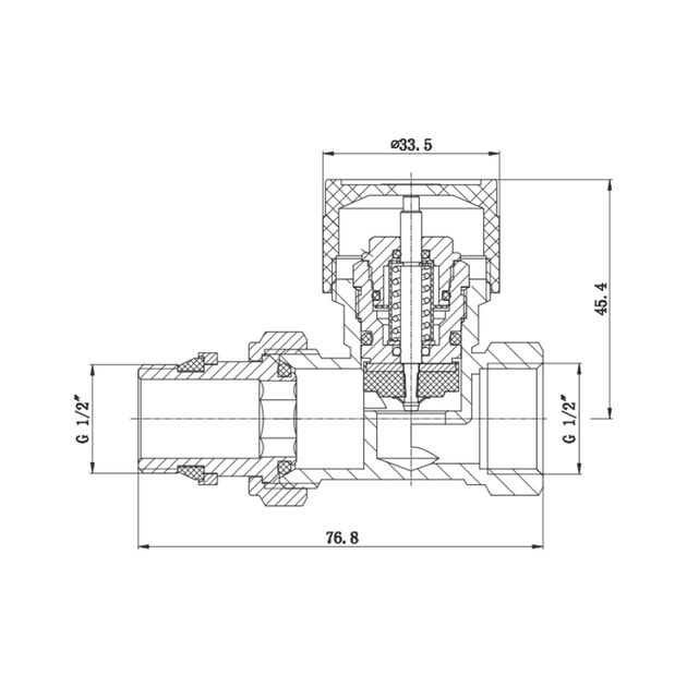 Клапан термостатический SD Forte 1/2" с антипротечкой для радиатора прямой SF239W15, фото , изображение 2 | SNABZHENIE.com.ua Клапан термостатический SD Forte 1/2" с антипротечкой для радиатора прямой SF239W15, фото , изображение 2 | SNABZHENIE.com.ua