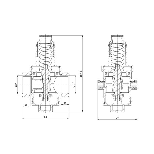 Редуктор SD Forte 1" SF242W25, фото , изображение 2 | SNABZHENIE.com.ua Редуктор SD Forte 1" SF242W25, фото , изображение 2 | SNABZHENIE.com.ua