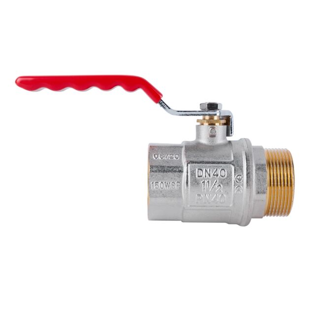 Кран шаровой SD Plus 1" 1/2 ВН для воды (рычаг) SD605NW40PN40, фото , изображение 3 | SNABZHENIE.com.ua Кран шаровой SD Plus 1" 1/2 ВН для воды (рычаг) SD605NW40PN40, фото , изображение 3 | SNABZHENIE.com.ua
