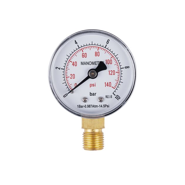 Манометр SD Plus 10 бар 1/4", нижнее подключение SD17010B, фото  | SNABZHENIE.com.ua