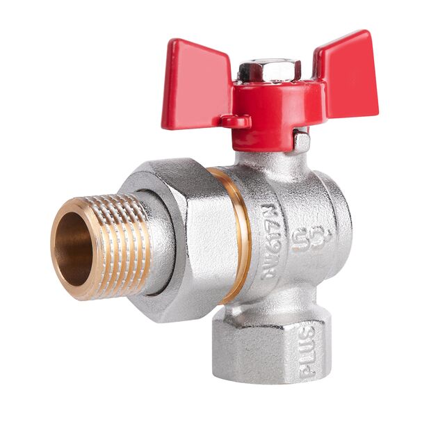 Кран шаровой "Американка" SD Plus 1/2" ВН угловой SD222NW15PN40, фото  | SNABZHENIE.com.ua