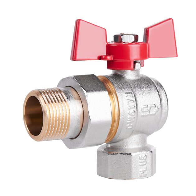 Кран шаровой "Американка" SD Plus 3/4" ВН угловой SD222NW20PN40, фото  | SNABZHENIE.com.ua