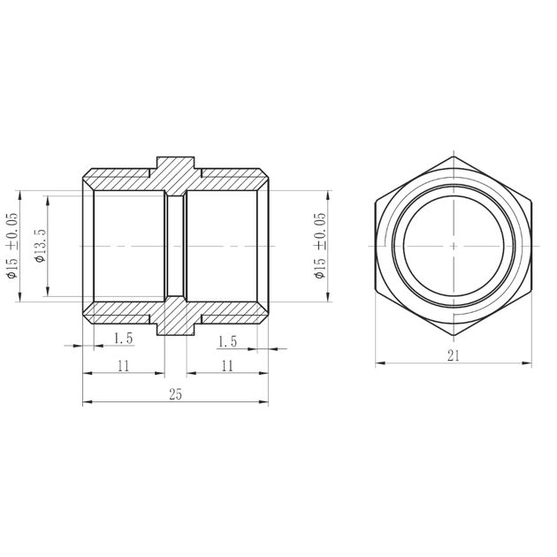Муфта обжимная SD Forte 16х1/2" НР SF172W1615, фото , изображение 2 | SNABZHENIE.com.ua Муфта обжимная SD Forte 16х1/2" НР SF172W1615, фото , изображение 2 | SNABZHENIE.com.ua