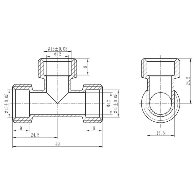 Тройник обжимной SD Forte 16 SF176W161616, фото , изображение 2 | SNABZHENIE.com.ua Тройник обжимной SD Forte 16 SF176W161616, фото , изображение 2 | SNABZHENIE.com.ua
