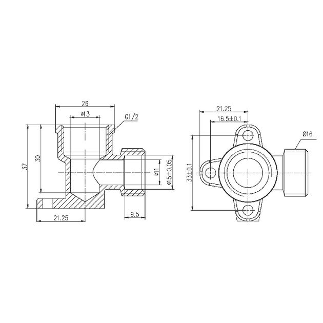 Уголок обжимной настенный SD Forte 16х1/2" ВР SF179W1615, фото , зображення 2 | SNABZHENIE.com.ua Уголок обжимной настенный SD Forte 16х1/2" ВР SF179W1615, фото , зображення 2 | SNABZHENIE.com.ua