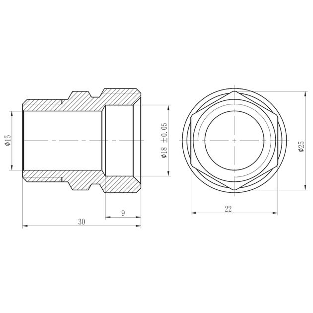 Муфта обжимная SD Forte 20х1/2" НР SF172W2015, фото , зображення 2 | SNABZHENIE.com.ua Муфта обжимная SD Forte 20х1/2" НР SF172W2015, фото , зображення 2 | SNABZHENIE.com.ua