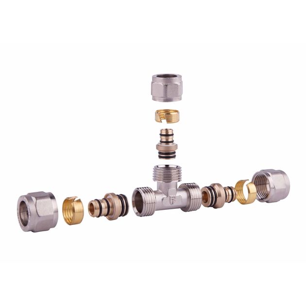 Тройник обжимной SD Forte 20 SF176W202020, фото  | SNABZHENIE.com.ua