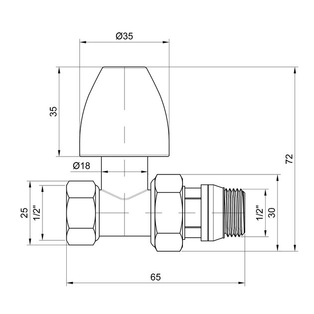 Кран радиаторный SD Plus 1/2" ВН с антипротечкой прямой SD226W15, фото , зображення 2 | SNABZHENIE.com.ua Кран радиаторный SD Plus 1/2" ВН с антипротечкой прямой SD226W15, фото , зображення 2 | SNABZHENIE.com.ua