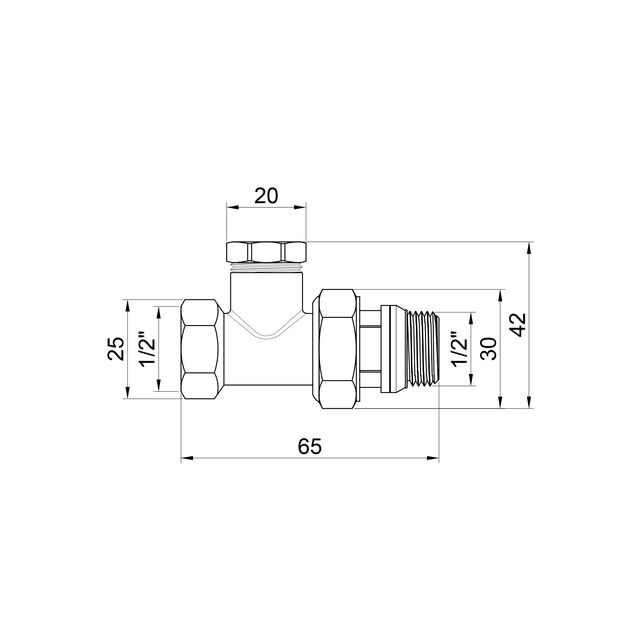 Кран радиаторный SD Plus 1/2" ВН с антипротечкой прямой SD227W15, фото , зображення 2 | SNABZHENIE.com.ua Кран радиаторный SD Plus 1/2" ВН с антипротечкой прямой SD227W15, фото , зображення 2 | SNABZHENIE.com.ua