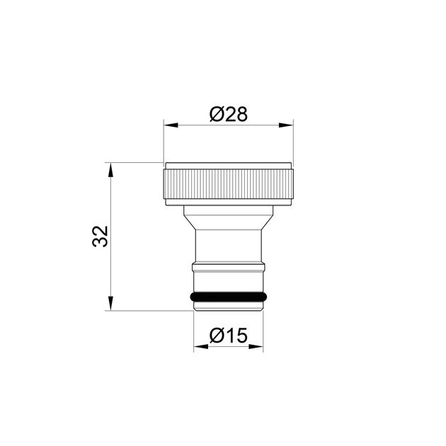 Штуцер с адаптером SD Plus 3/4"х1/2" ВР SD140W2015, фото , зображення 2 | SNABZHENIE.com.ua Штуцер с адаптером SD Plus 3/4"х1/2" ВР SD140W2015, фото , зображення 2 | SNABZHENIE.com.ua
