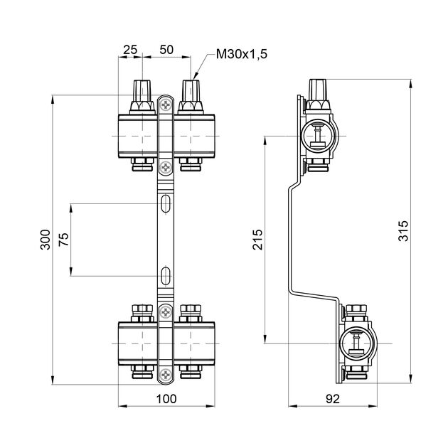 Коллектор SD Forte 1" 2 выхода SF002W2, фото , зображення 2 | SNABZHENIE.com.ua Коллектор SD Forte 1" 2 выхода SF002W2, фото , зображення 2 | SNABZHENIE.com.ua