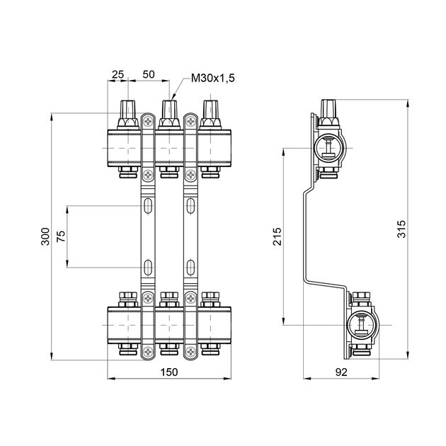 Коллектор SD Forte 1" 3 выхода SF002W3, фото , зображення 2 | SNABZHENIE.com.ua Коллектор SD Forte 1" 3 выхода SF002W3, фото , зображення 2 | SNABZHENIE.com.ua