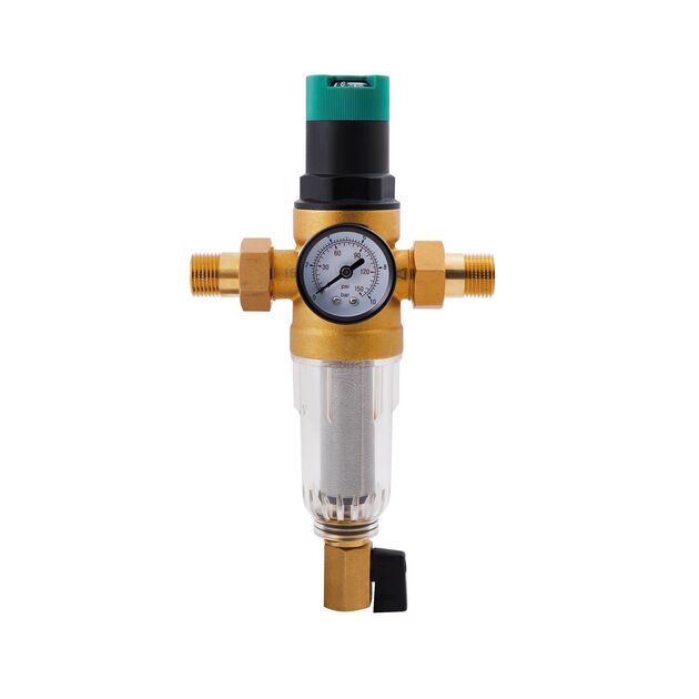 Фильтр самопромывной SD Forte 1/2" с редуктором для холодной воды SF128W15C, фото , изображение 3 | SNABZHENIE.com.ua Фильтр самопромывной SD Forte 1/2" с редуктором для холодной воды SF128W15C, фото , изображение 3 | SNABZHENIE.com.ua