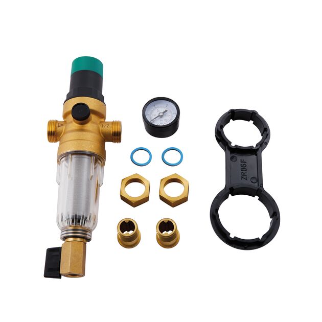 Фильтр самопромывной SD Forte 1/2" с редуктором для холодной воды SF128W15C, фото , изображение 4 | SNABZHENIE.com.ua Фильтр самопромывной SD Forte 1/2" с редуктором для холодной воды SF128W15C, фото , изображение 4 | SNABZHENIE.com.ua