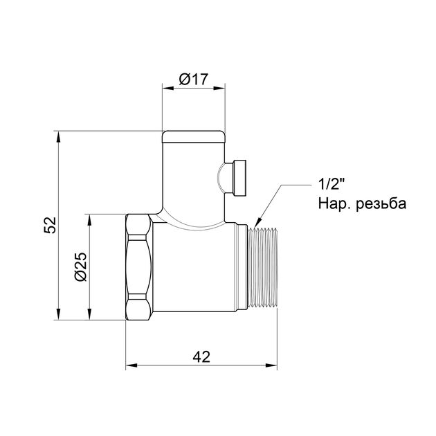 Обратный клапан SD Plus 1/2" без ручки SD24715, фото , изображение 2 | SNABZHENIE.com.ua Обратный клапан SD Plus 1/2" без ручки SD24715, фото , изображение 2 | SNABZHENIE.com.ua