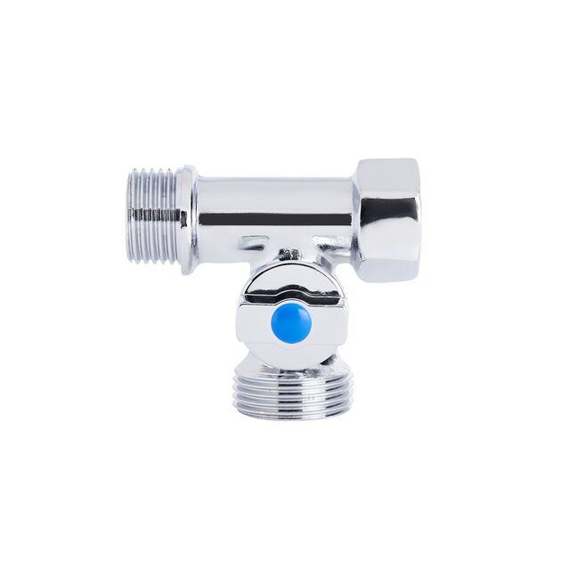 Кран приборный шаровой SD Plus 1/2"х3/4"х1/2" ННВ SD186W152015, фото , изображение 3 | SNABZHENIE.com.ua Кран приборный шаровой SD Plus 1/2"х3/4"х1/2" ННВ SD186W152015, фото , изображение 3 | SNABZHENIE.com.ua