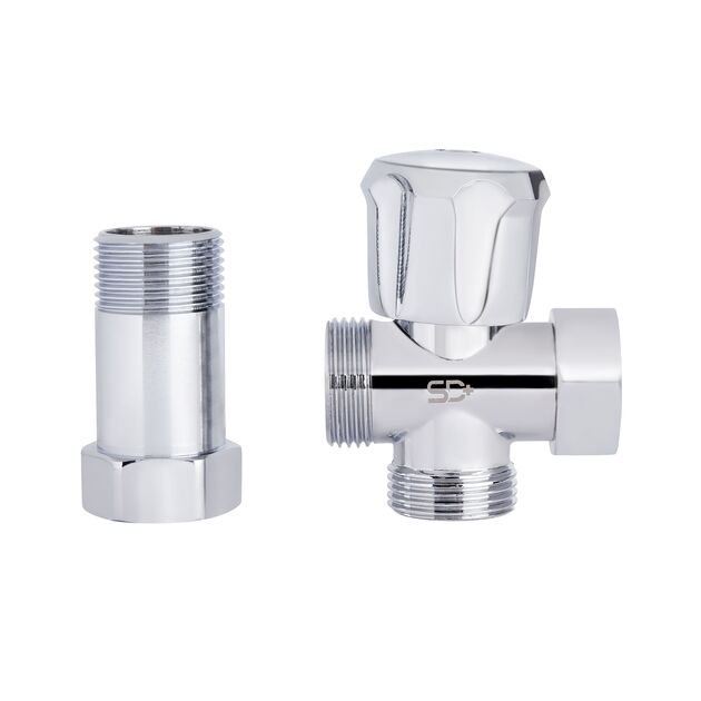Кран шаровой SD Plus приборный с удлинителем 3/4"ННВ SD183W20, фото , изображение 3 | SNABZHENIE.com.ua Кран шаровой SD Plus приборный с удлинителем 3/4"ННВ SD183W20, фото , изображение 3 | SNABZHENIE.com.ua