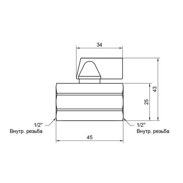 Кран шаровой SD Plus "Mini" 1/2" ВР SD187W15, фото , изображение 2 | SNABZHENIE.com.ua Кран шаровой SD Plus "Mini" 1/2" ВР SD187W15, фото , изображение 2 | SNABZHENIE.com.ua