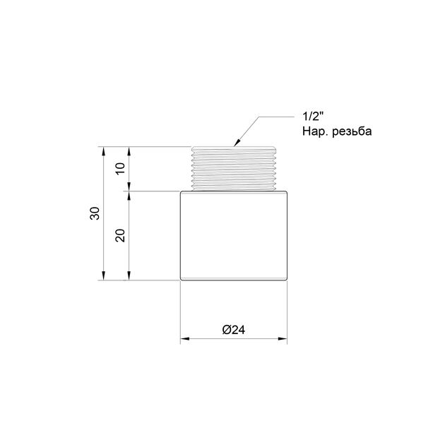 Удлинитель SD Plus 20х1/2" хром SD1301520, фото , зображення 2 | SNABZHENIE.com.ua Удлинитель SD Plus 20х1/2" хром SD1301520, фото , зображення 2 | SNABZHENIE.com.ua