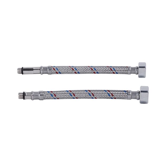Гибкая подводка для воды SD Plus М10 80 см (пара) SD396W80, фото , изображение 3 | SNABZHENIE.com.ua Гибкая подводка для воды SD Plus М10 80 см (пара) SD396W80, фото , изображение 3 | SNABZHENIE.com.ua