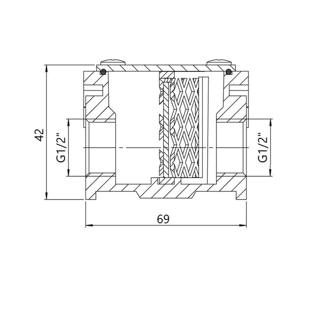 Фильтр алюминиевый SD Plus 1/2" SD121G15, фото , изображение 2 | SNABZHENIE.com.ua Фильтр алюминиевый SD Plus 1/2" SD121G15, фото , изображение 2 | SNABZHENIE.com.ua