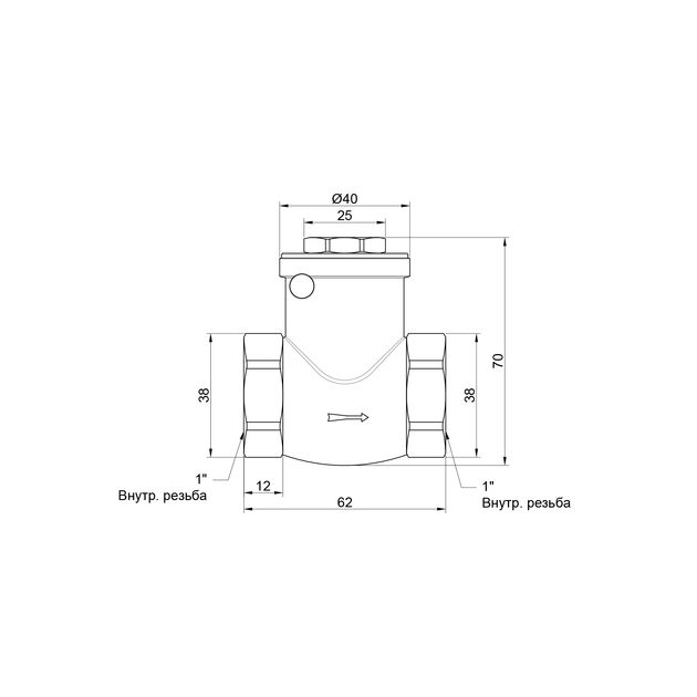 Обратный клапан SD Plus 1" SD242W25, фото , зображення 2 | SNABZHENIE.com.ua Обратный клапан SD Plus 1" SD242W25, фото , зображення 2 | SNABZHENIE.com.ua