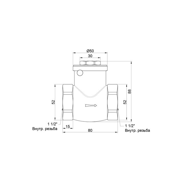 Обратный клапан SD Plus 1" 1/2 SD242W40, фото , зображення 2 | SNABZHENIE.com.ua Обратный клапан SD Plus 1" 1/2 SD242W40, фото , зображення 2 | SNABZHENIE.com.ua