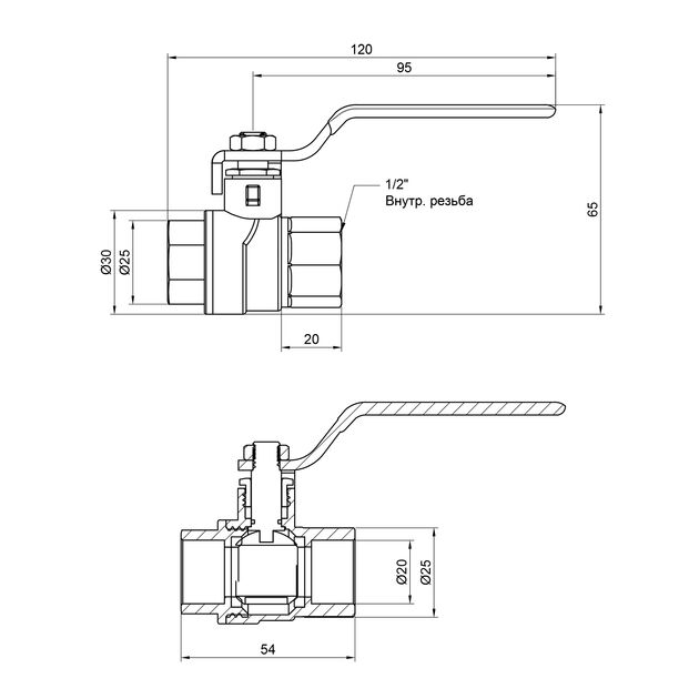 Кран шаровой SD Forte 1/2" ВР для воды (ручка) SF600W15, фото , изображение 2 | SNABZHENIE.com.ua Кран шаровой SD Forte 1/2" ВР для воды (ручка) SF600W15, фото , изображение 2 | SNABZHENIE.com.ua