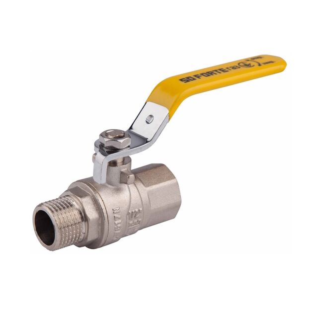 Кран шаровой SD Forte 1/2" ВН для газа (ручка) SF605G15, фото  | SNABZHENIE.com.ua
