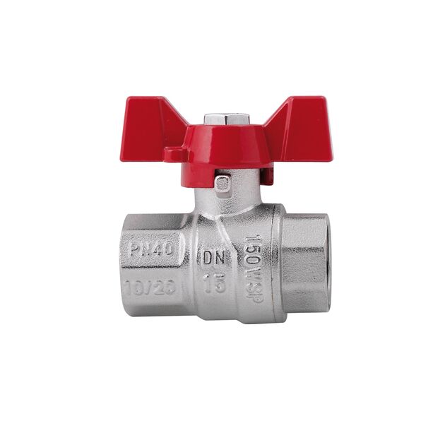Кран шаровой SD Forte 1/2" ВР для воды (бабочка) SF602W15, фото , изображение 3 | SNABZHENIE.com.ua Кран шаровой SD Forte 1/2" ВР для воды (бабочка) SF602W15, фото , изображение 3 | SNABZHENIE.com.ua