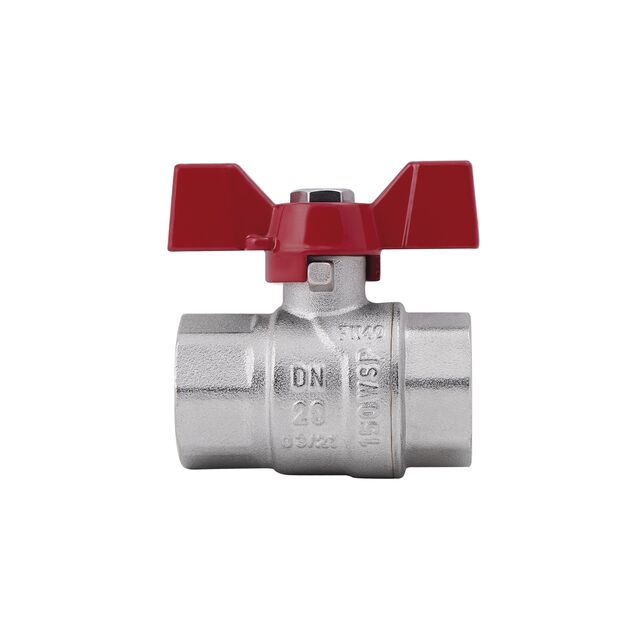 Кран шаровой SD Forte 3/4" ВР для воды (бабочка) SF602W20, фото , зображення 3 | SNABZHENIE.com.ua Кран шаровой SD Forte 3/4" ВР для воды (бабочка) SF602W20, фото , зображення 3 | SNABZHENIE.com.ua