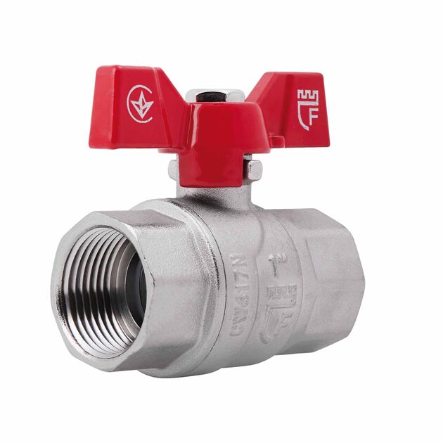 Кран шаровой SD Forte 1" ВР для воды (бабочка) SF602W25, фото  | SNABZHENIE.com.ua