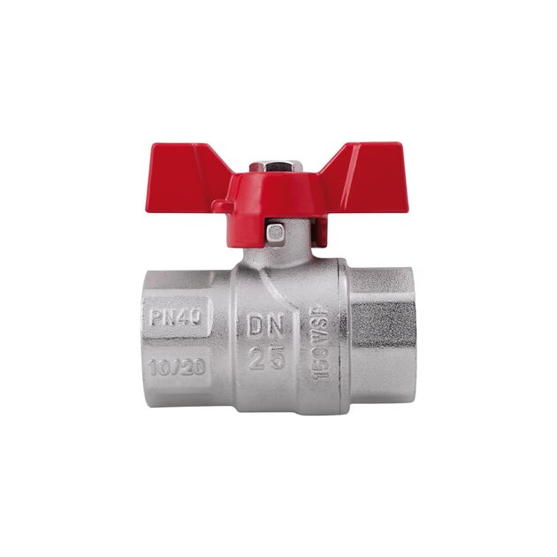 Кран шаровой SD Forte 1" ВР для воды (бабочка) SF602W25, фото , изображение 3 | SNABZHENIE.com.ua Кран шаровой SD Forte 1" ВР для воды (бабочка) SF602W25, фото , изображение 3 | SNABZHENIE.com.ua