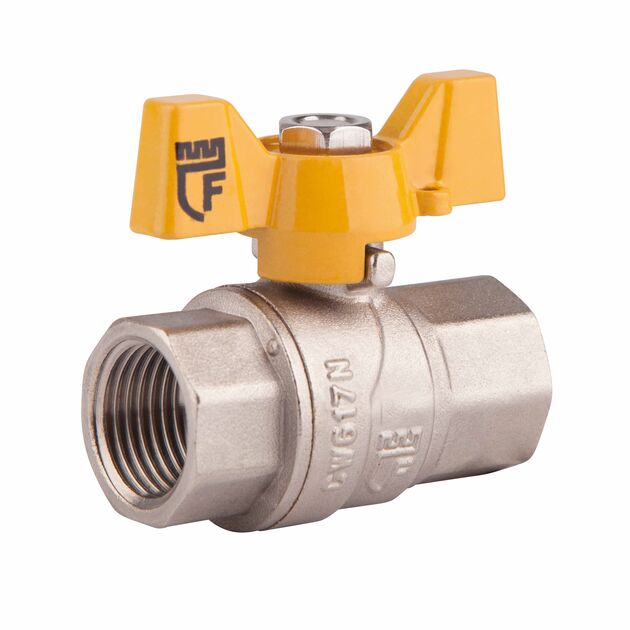 Кран шаровой SD Forte 1" ВР для газа (бабочка) SF602G25, фото  | SNABZHENIE.com.ua