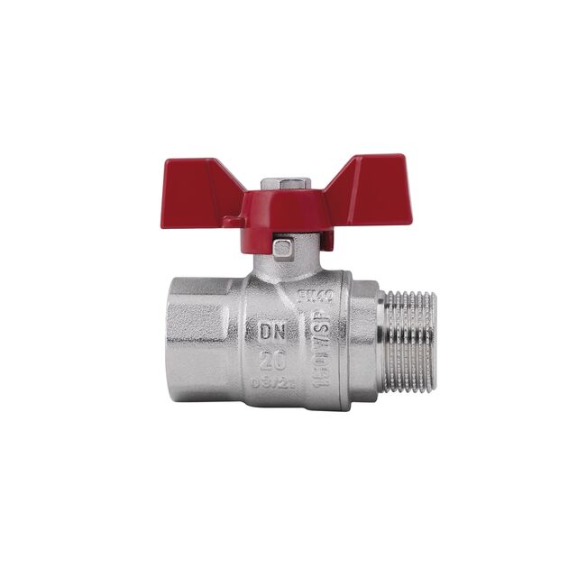 Кран шаровой SD Forte 3/4" ВН для воды (бабочка) SF607W20, фото , зображення 3 | SNABZHENIE.com.ua Кран шаровой SD Forte 3/4" ВН для воды (бабочка) SF607W20, фото , зображення 3 | SNABZHENIE.com.ua