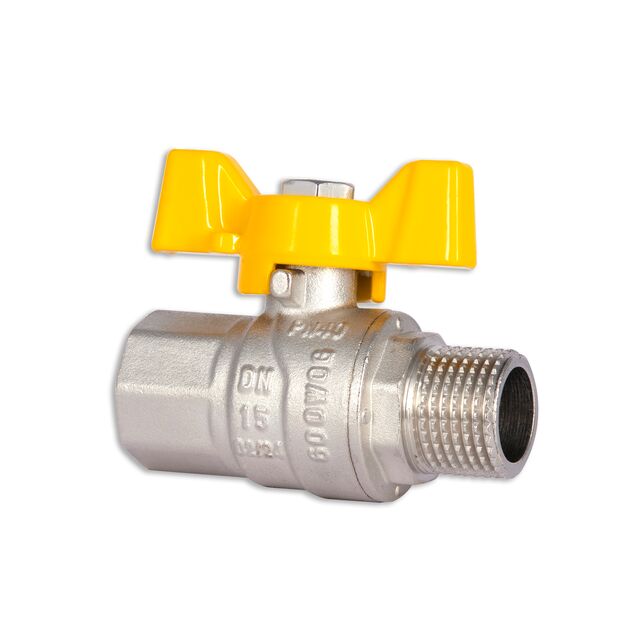 Кран шаровой SD Forte 1/2" ВН для газа (бабочка) SF607G15, фото , зображення 6 | SNABZHENIE.com.ua Кран шаровой SD Forte 1/2" ВН для газа (бабочка) SF607G15, фото , зображення 6 | SNABZHENIE.com.ua