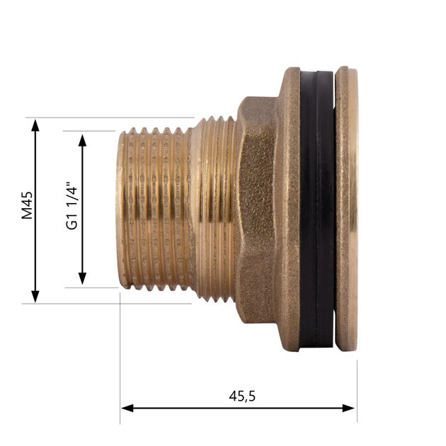 Врезка SD Plus 1 1/4" в бак SD40032, фото , изображение 2 | SNABZHENIE.com.ua Врезка SD Plus 1 1/4" в бак SD40032, фото , изображение 2 | SNABZHENIE.com.ua