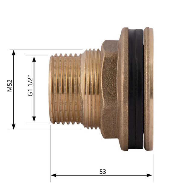 Врезка SD Plus 1 1/2" в бак SD40040, фото , изображение 2 | SNABZHENIE.com.ua Врезка SD Plus 1 1/2" в бак SD40040, фото , изображение 2 | SNABZHENIE.com.ua