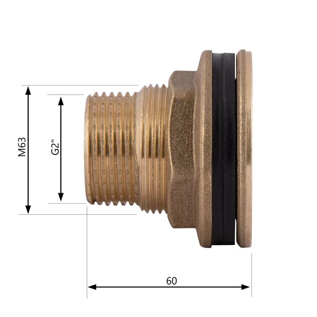Врезка SD Plus 2" в бак SD40050, фото , изображение 2 | SNABZHENIE.com.ua Врезка SD Plus 2" в бак SD40050, фото , изображение 2 | SNABZHENIE.com.ua