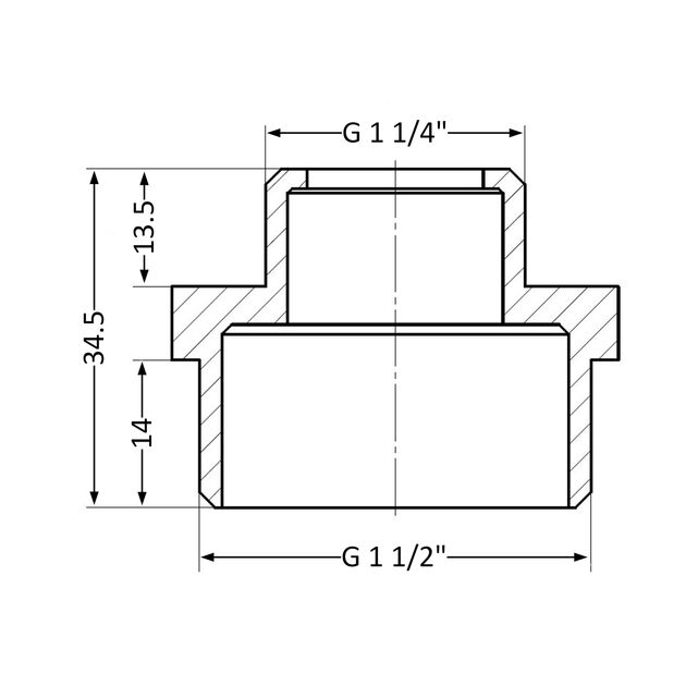 Ниппель SD Plus 1 1/2"х1 1/4" НР SD4084032, фото , зображення 2 | SNABZHENIE.com.ua Ниппель SD Plus 1 1/2"х1 1/4" НР SD4084032, фото , зображення 2 | SNABZHENIE.com.ua