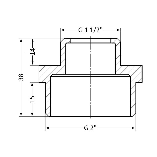 Ниппель SD Plus 2"х1 1/2" НР SD4085040, фото , изображение 2 | SNABZHENIE.com.ua Ниппель SD Plus 2"х1 1/2" НР SD4085040, фото , изображение 2 | SNABZHENIE.com.ua