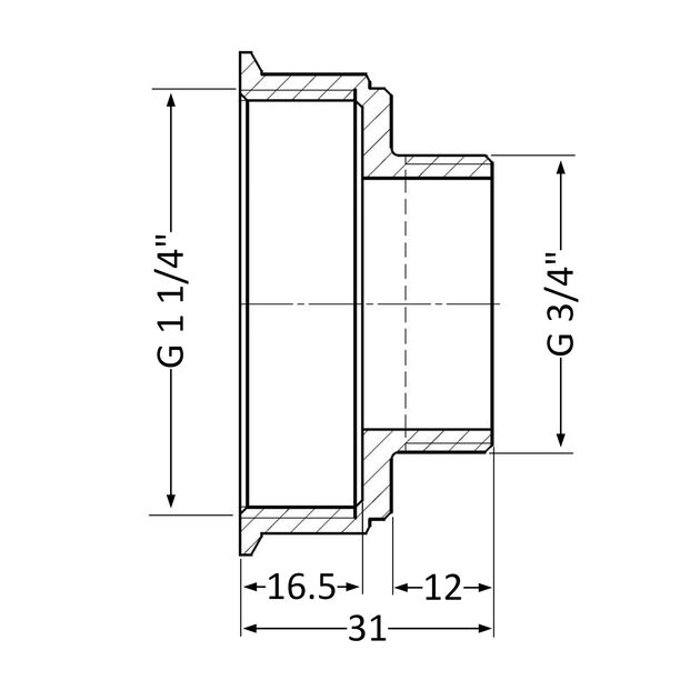 Переход SD Plus 1 1/4"х3/4" ВН SD4093220, фото , изображение 2 | SNABZHENIE.com.ua Переход SD Plus 1 1/4"х3/4" ВН SD4093220, фото , изображение 2 | SNABZHENIE.com.ua