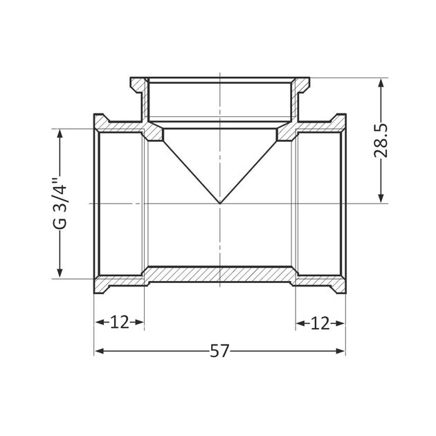 Тройник SD Plus 3/4" ВР SD41120, фото , изображение 2 | SNABZHENIE.com.ua Тройник SD Plus 3/4" ВР SD41120, фото , изображение 2 | SNABZHENIE.com.ua