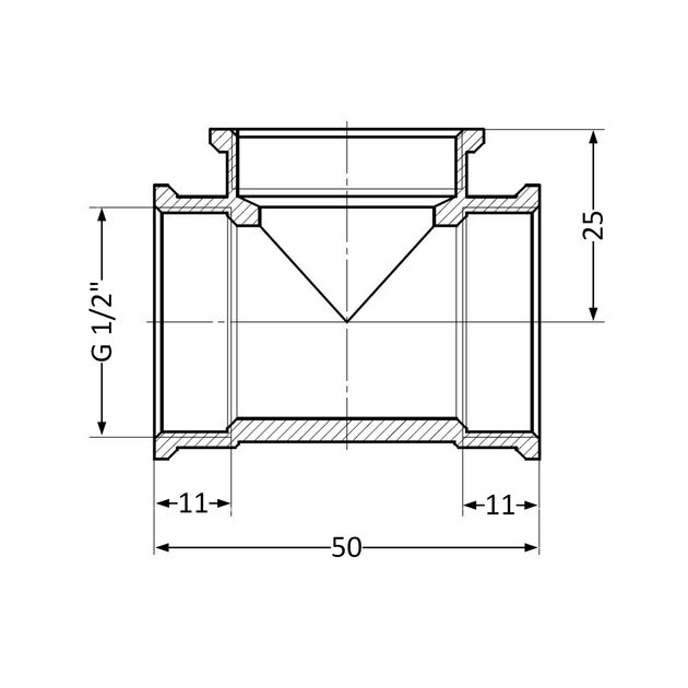 Тройник SD Plus 1/2" ВР SD41115, фото , изображение 2 | SNABZHENIE.com.ua Тройник SD Plus 1/2" ВР SD41115, фото , изображение 2 | SNABZHENIE.com.ua
